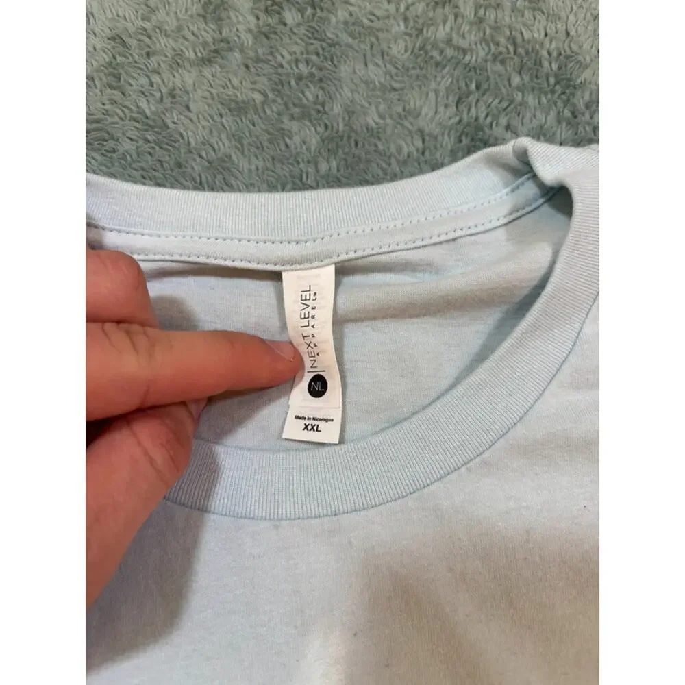 Father’s Day Dog Graphic T-Shirt XXL Light Blue Custom Pet Shirt - Picture 4 of 7